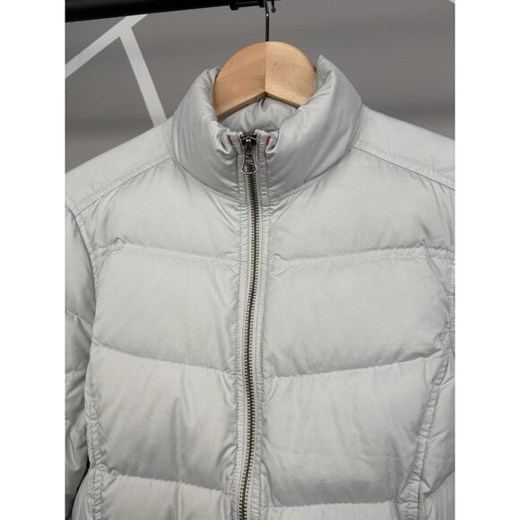 Woolrich Women’s Small Duck Down Puffer Jacket Full Zip Light Gray Frost - Picture 3 of 16